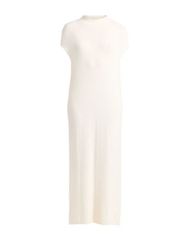 Susy-mix Woman Midi Dress Ivory Size Onesize Acrylic, Polyamide, Pbt - Polybutylene Terephthalate, W