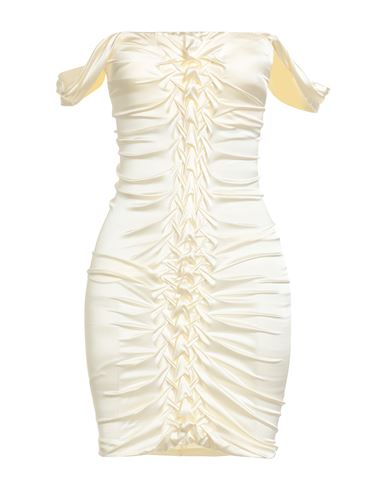 Patrizia Pepe Woman Mini Dress Ivory Size 8 Viscose, Polyamide, Elastane