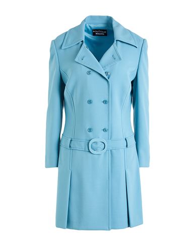 Boutique Moschino Woman Mini Dress Light Blue Size 8 Polyester, Virgin Wool, Elastane In Blue