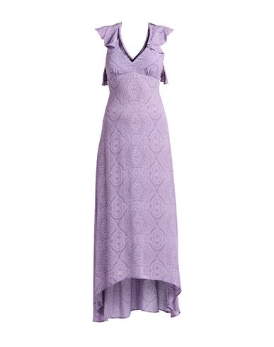 Etro Woman Maxi Dress Lilac Size 8 Viscose, Elastane In Purple
