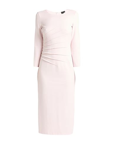 Emporio Armani Woman Midi Dress Light Pink Size 10 Viscose, Polyamide, Elastane In Multi