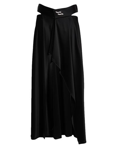 Ssheena Woman Maxi Skirt Black Size 6 Triacetate, Polyethylene In Black