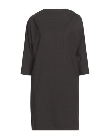 P.a.r.o.s.h P. A.r. O.s. H. Woman Mini Dress Dark Brown Size M Virgin Wool, Elastane