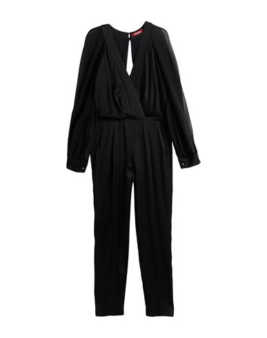 Max Mara Studio Woman Jumpsuit Black Size 12 Acetate, Viscose, Silk