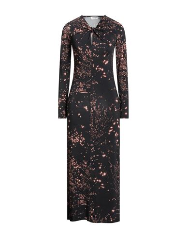Ottod'ame Trésor Woman Maxi Dress Black Size 10 Viscose, Elastane