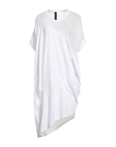 Giovanni Cavagna Woman Mini Dress White Size 8 Cotton, Silk, Linen In White