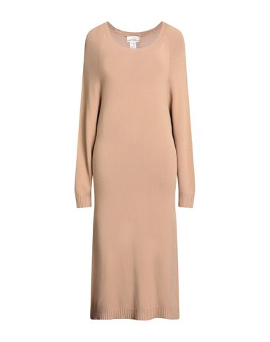 Vicolo Woman Midi Dress Camel Size Onesize Viscose, Polyamide In Neutral