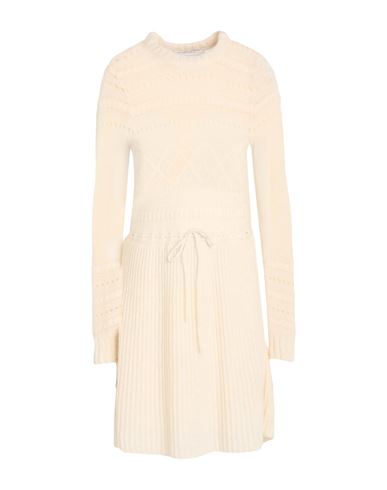 Philosophy Di Lorenzo Serafini Woman Midi Dress Cream Size 4 Polyamide, Wool, Acrylic, Alpaca Wool In Neutral