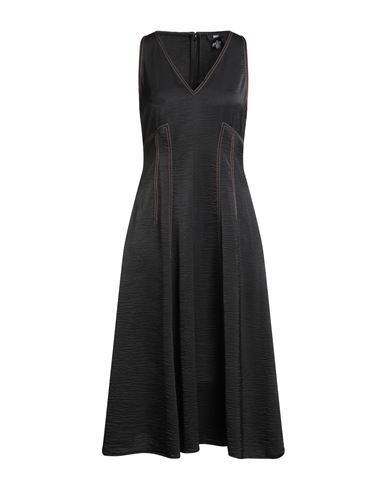 Dkny Woman Midi Dress Black Size 6 Polyester