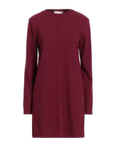 Haveone Woman Mini Dress Plum Size M Polyester, Viscose, Acrylic