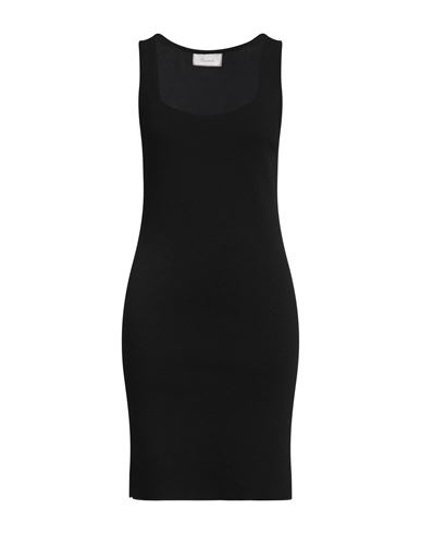Souvenir Woman Mini Dress Black Size Onesize Acrylic, Wool, Viscose