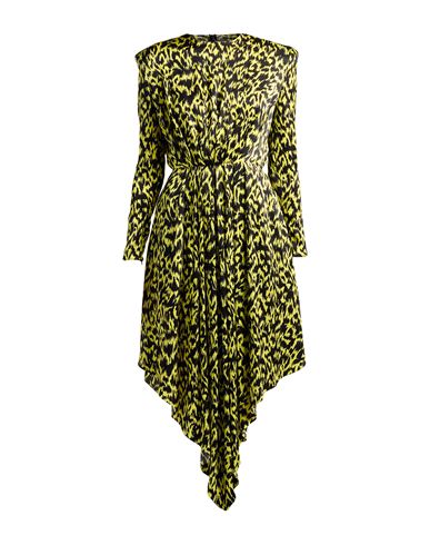 Alexandre Vauthier Woman Midi Dress Yellow Size 6 Silk