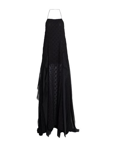 Ann Demeulemeester Woman Maxi Dress Black Size 10 Viscose, Silk