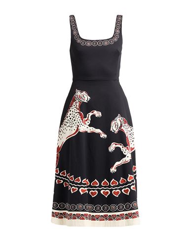La Doublej La Double J Woman Midi Dress Black Size S Cotton, Elastane In Black