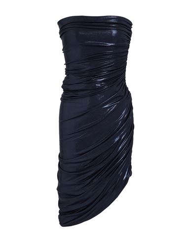 Norma Kamali Woman Mini Dress Midnight Blue Size 8 Polyester, Elastane In Blue