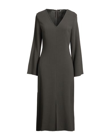 Antonelli Woman Midi Dress Grey Size 10 Virgin Wool, Viscose In Gray