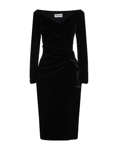 Chiara Boni La Petite Robe Woman Midi Dress Black Size 4 Polyester, Polyamide, Elastane In Black