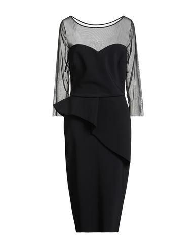 Chiara Boni La Petite Robe Woman Midi Dress Black Size 12 Polyamide, Elastane In Black