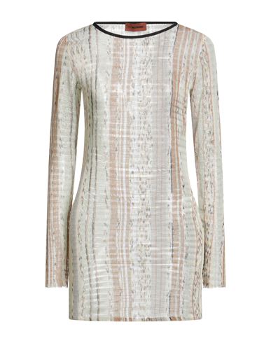 Missoni Woman Mini Dress Light Green Size 8 Viscose