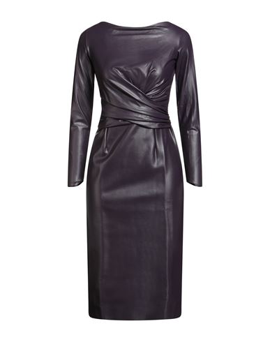 Chiara Boni La Petite Robe Woman Midi Dress Dark Purple Size 12 Polyamide, Elastane In Purple