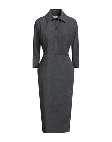 Chiara Boni La Petite Robe Woman Midi Dress Charcoal Size 10 Polyamide, Elastane In Gray
