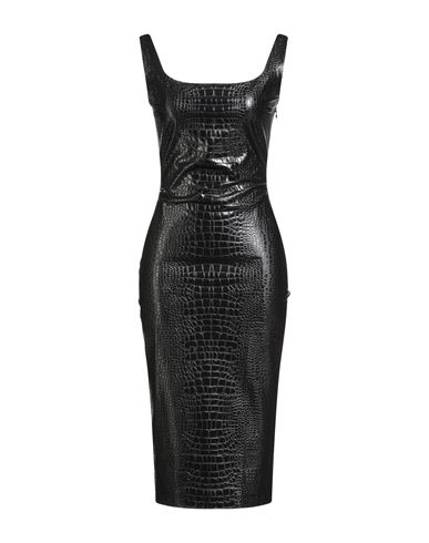 Chiara Boni La Petite Robe Woman Midi Dress Black Size 12 Polyamide, Elastane In Black