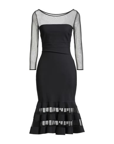 Chiara Boni La Petite Robe Woman Midi Dress Black Size 2 Polyamide, Elastane In Black