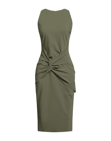 Chiara Boni La Petite Robe Woman Midi Dress Military Green Size 10 Polyamide, Elastane