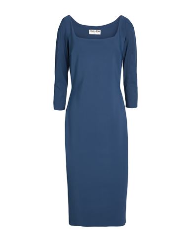 Chiara Boni La Petite Robe Woman Midi Dress Navy Size 8 Polyamide, Elastane In Blue