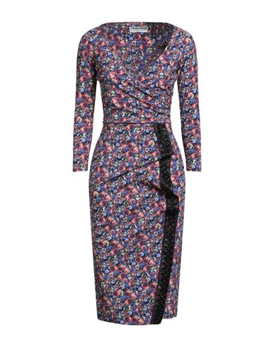 Chiara Boni La Petite Robe Woman Midi Dress Dark Purple Size 12 Polyamide, Elastane