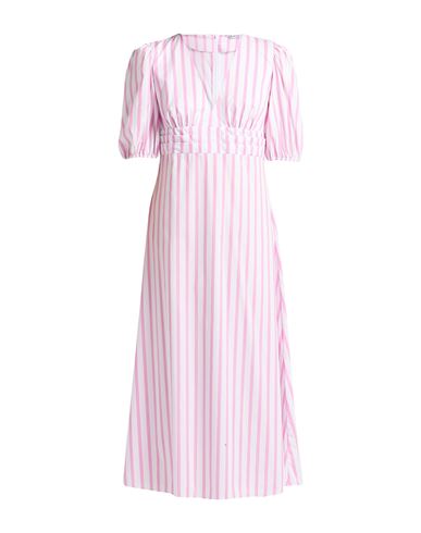 Caliban Woman Maxi Dress Pink Size 10 Cotton, Polyamide, Elastane In Pink