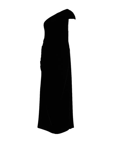 Erika Cavallini Woman Maxi Dress Black Size 6 Viscose, Silk In Black