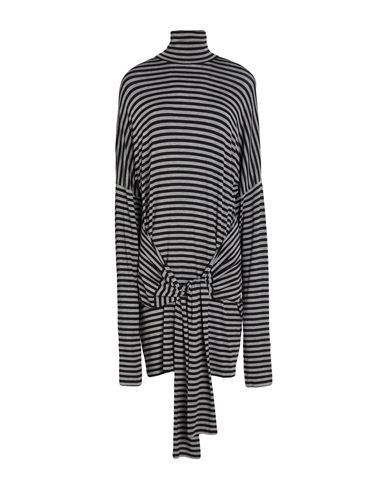 Norma Kamali Woman Mini Dress Black Size 4 Viscose, Elastane In Multi