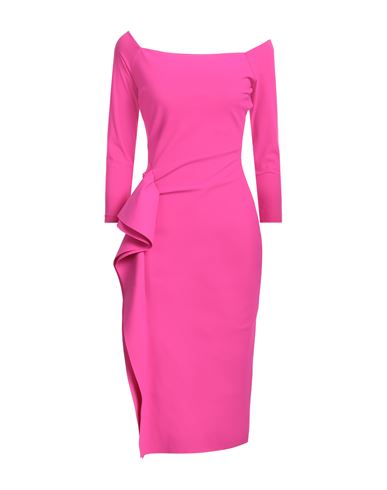 Chiara Boni La Petite Robe Woman Midi Dress Fuchsia Size 8 Polyamide, Elastane In Pink