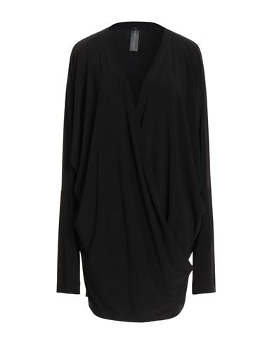Norma Kamali Woman Mini Dress Black Size 8 Polyester, Elastane In Black