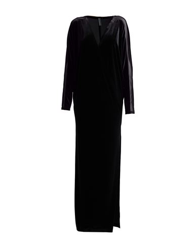 Norma Kamali Woman Maxi Dress Black Size 6 Polyester, Elastane, Nylon In Black