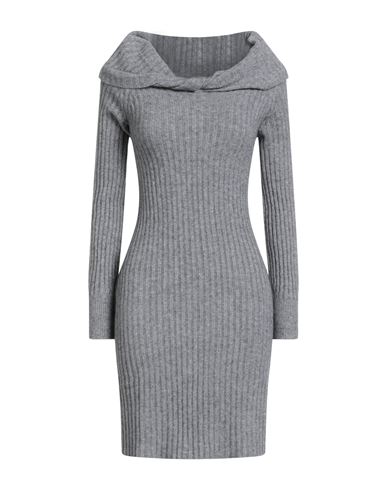No-nà Woman Mini Dress Grey Size Xs Viscose, Polyester, Polyamide In Gray