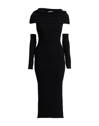 Hinnominate Woman Maxi Dress Black Size M Viscose, Polyester, Polyamide