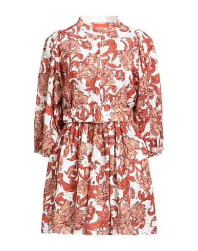 La Doublej La Double J Woman Mini Dress White Size M Cotton In Multi