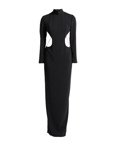 Monot Mônot Woman Maxi Dress Black Size 12 Triacetate, Polyester