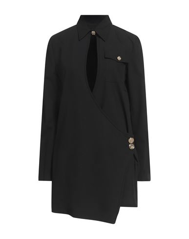 Pinko Arcanine Abito Front Keyhole Wrap Dress In Black