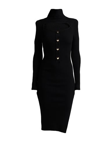 Simona Corsellini Woman Midi Dress Black Size 8 Viscose, Polyester