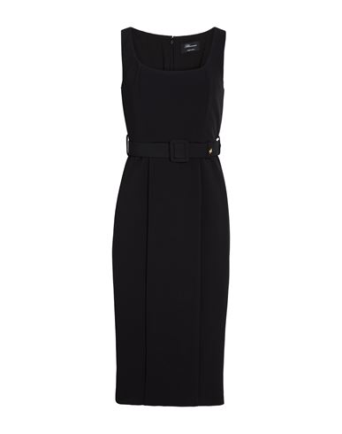 Blumarine Woman Midi Dress Black Size 12 Polyester, Elastane In Black