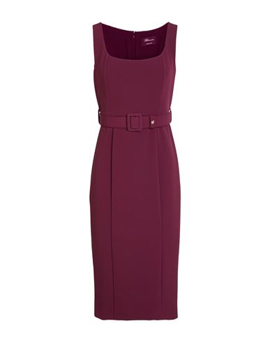 Blumarine Woman Midi Dress Plum Size 12 Polyester, Elastane In Purple