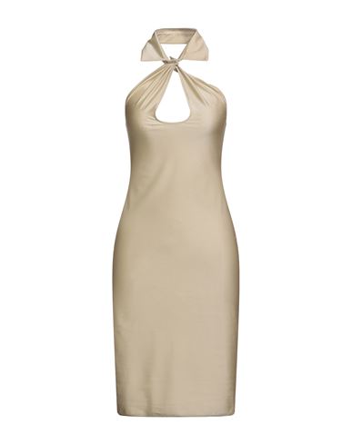 Coperni Open Chest Stretch Jersey Midi Dress In Neutral