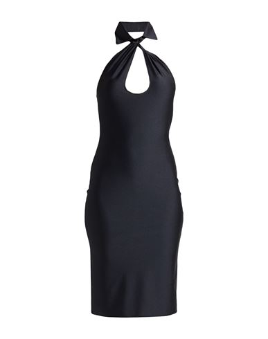 Coperni Open Chest Stretch Jersey Midi Dress In Blue
