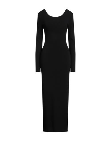 Akep Long-sleeve Backless Dress In Black