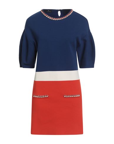 Elisabetta Franchi Woman Mini Dress Blue Size 8 Viscose, Polyester