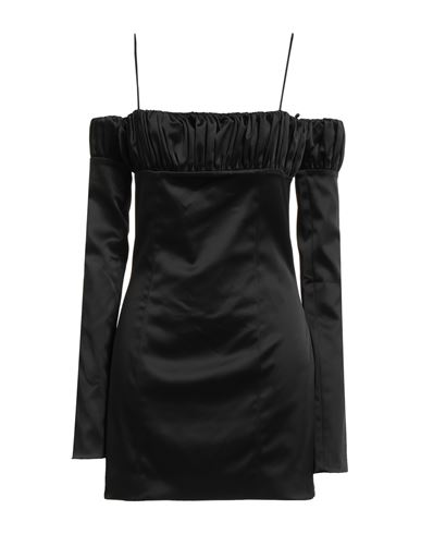 Mach&mach Mach & Mach Woman Mini Dress Black Size 8 Acetate, Polyamide, Elastane In Black