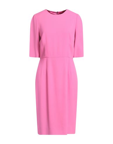 Dolce & Gabbana Woman Midi Dress Pink Size 10 Viscose, Acetate, Elastane In Pink